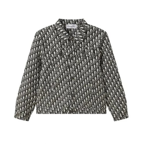 Christian Dior Oblique Jacquard Classic Jacket Black and White