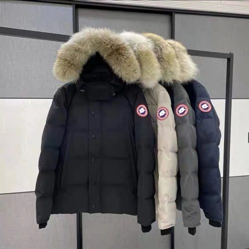 Canada Goose Wyndham Parka Fur Hooded Puffer Jacket Multicolor