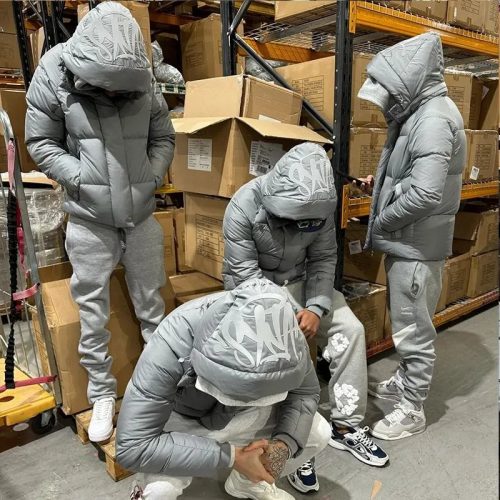 Syna World Syna Puffer Jacket Streetwear Gray
