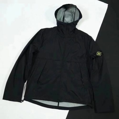Stone Island Nylon Metal Hooded Jacket Black
