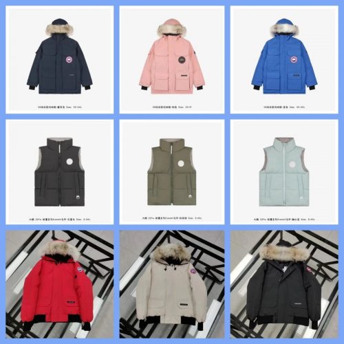 Canada Goose Expedition and Everett Puffer Down Jacket and Vest Collection Multicolor