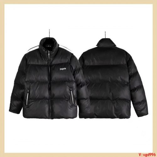 Palm Angels Puffer Jacket Streetwear Down Jacket Black
