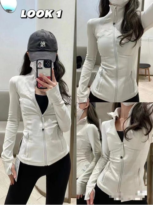 Lululemon Define Jacket Slim Fit Zip-Up Hoodie White