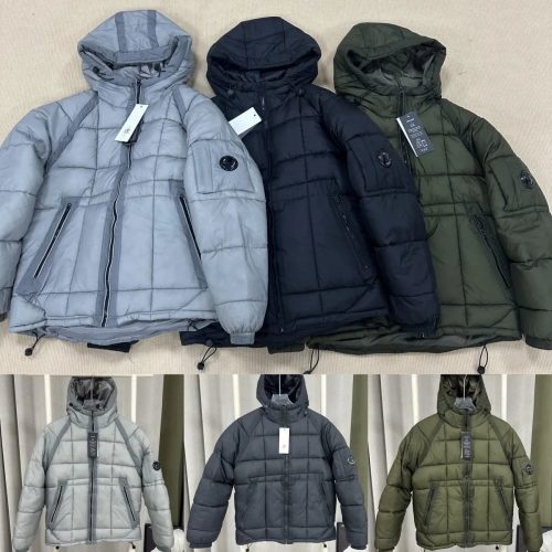 C.P. Company Lens Detail Puffer Jacket Quilted Down Jacket Multicolor