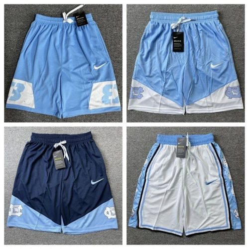 Nike North Carolina Tar Heels Basketball Shorts Mesh Athletic Blue and White
