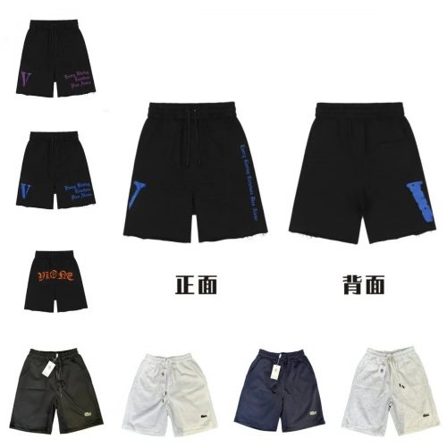 Vlone Every Living Creature Dies Alone Graphic Streetwear Shorts Black