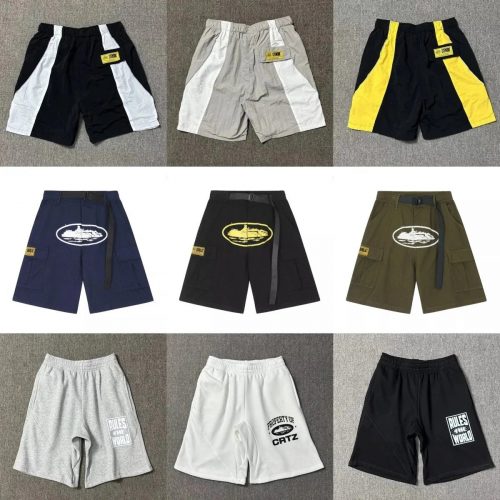 Corteiz CRTZ Rules The World Graphic Streetwear Shorts Multicolor