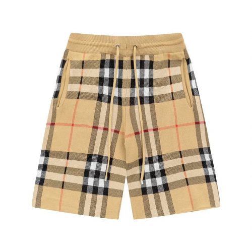 Burberry Check Knit Casual Shorts Beige