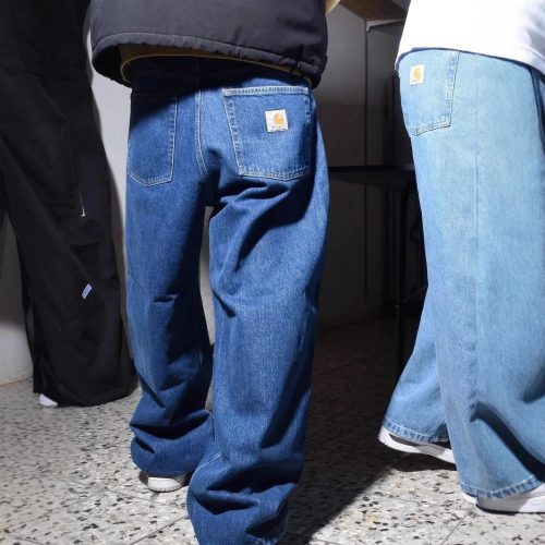 Carhartt baggy Single Knee Denim Pants Blue