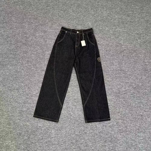 Marc Jacobs Wide Leg Jeans Casual Denim Pants Black
