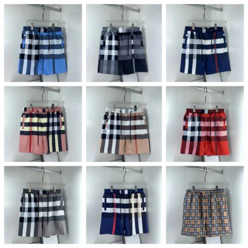 Burberry Check Print Swim Shorts Multicolor