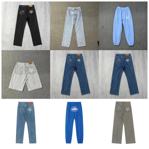 Corteiz CRTZ Star Denim and Joggers Streetwear Pants Multicolor