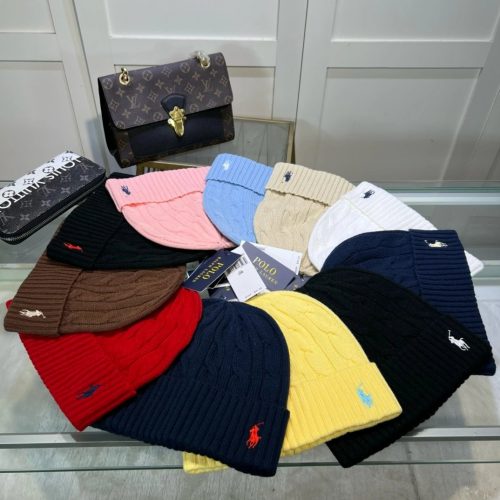 Polo Ralph Lauren PRL Cable Knit Beanie Winter Hat Multicolor
