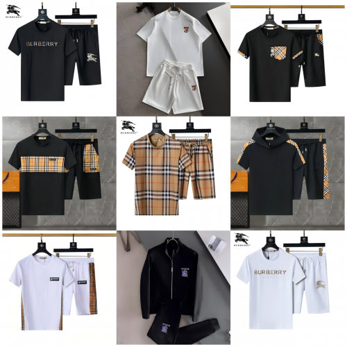 Burberry Check Pattern Casual Matching Set Multicolor