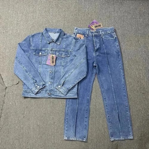 Denim Chicks Denim Two-Piece Vintage Denim Matching Set Blue
