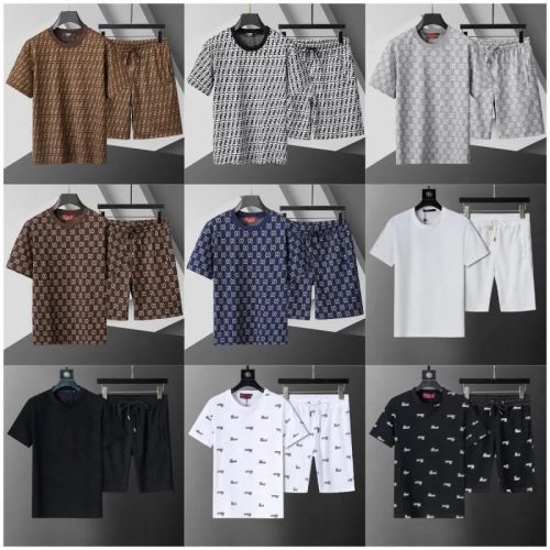 Design Monogram Print Casual Matching Set Multicolor