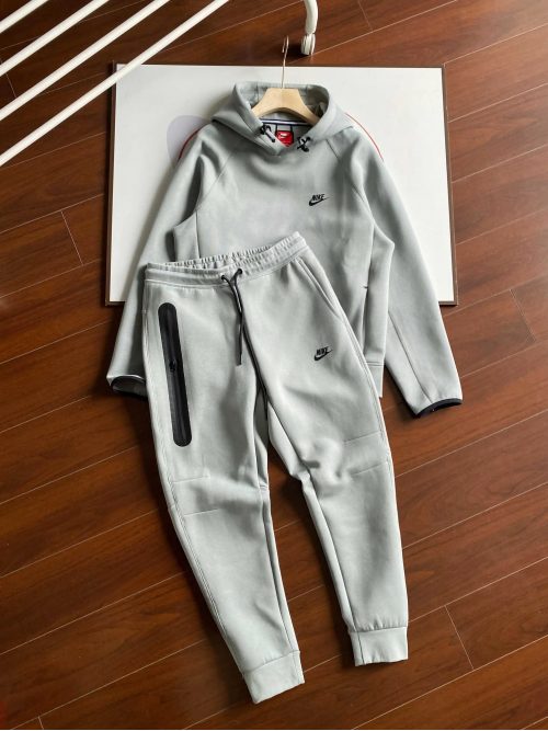 Nike Tech Fleece comfortable Tracksuit Set Gray