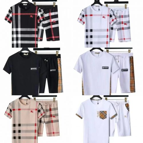 Burberry Check Print Casual Matching Set Multicolor