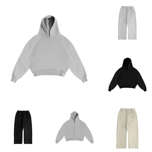 Design Oversized Hoodie and Joggers Matching Set Multicolor