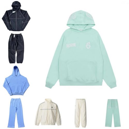 SIXPM Streetwear Collection Oversized Hoodie and Tracksuit Set Multicolor