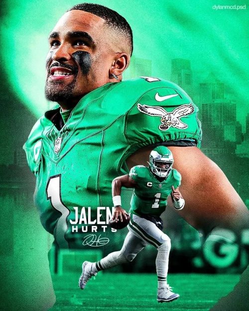 Nike Philadelphia Eagles Jalen Hurts Game Football Jersey Green
