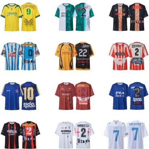 Design Graphic Football Jersey Retro Streetwear T-Shirt Multicolor