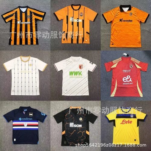 Design Assorted Football Jerseys Graphic Sporty Soccer Kits Multicolor