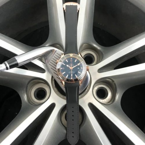 Omega Seamaster Planet Ocean 600M Luxury Watch Black and Gold