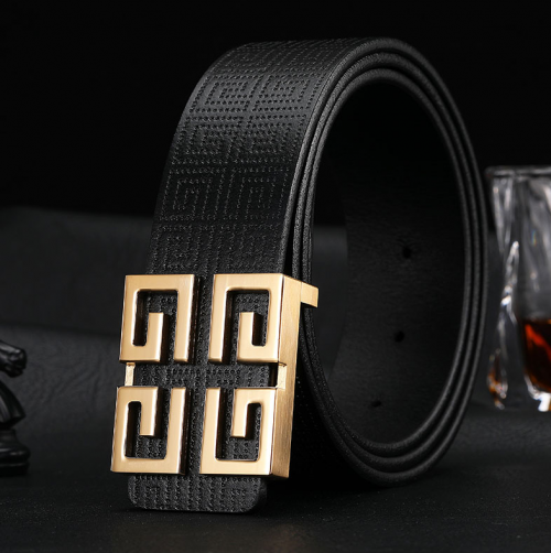 Givenchy 4G Buckle Leather Belt Black