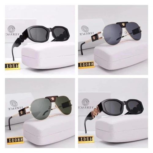Versace Medusa Head Luxury Sunglasses Black and Gold