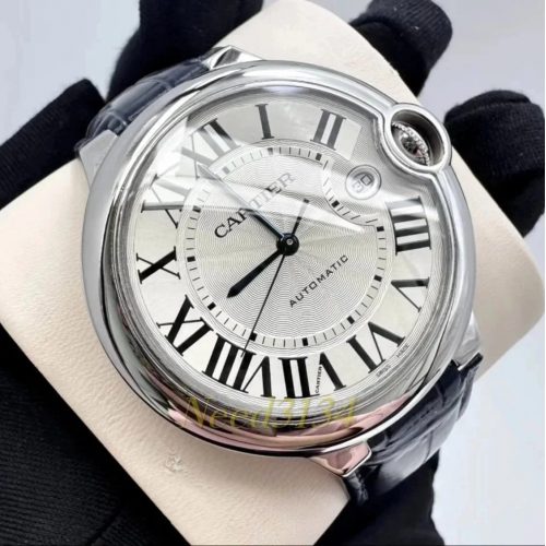 Cartier Ballon Bleu Luxury Automatic Watch Silver