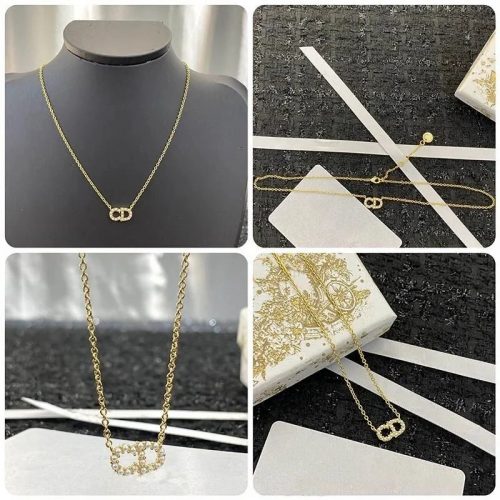 Dior Clair D Lune dainty Necklace Gold