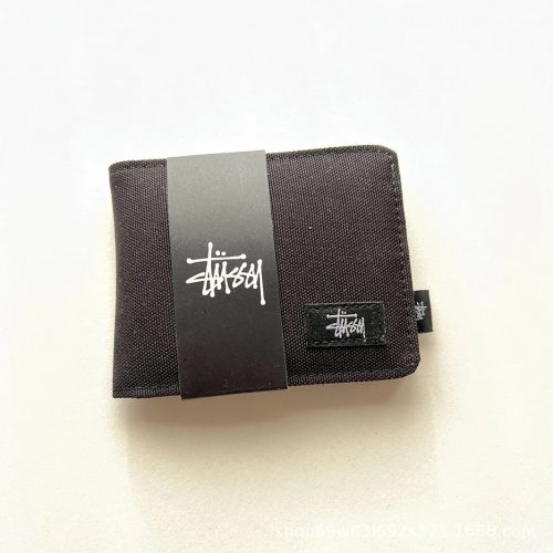 Stussy Canvas Bifold Wallet Black