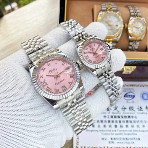Rolex Datejust Classic Luxury Watch Pink