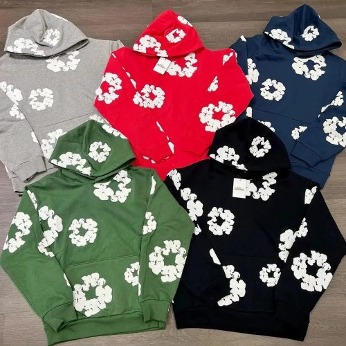 Isabel Marant Floral Print Hoodie Casual Pullover Sweatshirt Multicolor