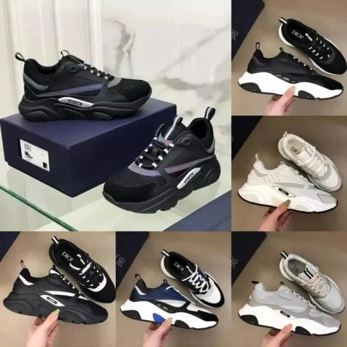 Dior B22 Chunky Sneakers Black and White