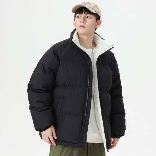 GAP Sherpa Lined Puffer Jacket Casual Winter Coat Black