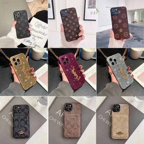 Louis Vuitton LV Monogram Canvas Phone Case Protective Cover Brown