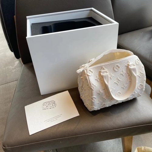 Louis Vuitton LV Speedy Bag Vase Home Decor White