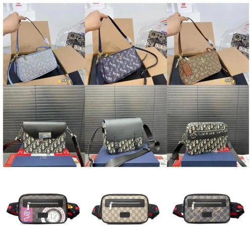 Gucci GG Supreme Belt Bag Canvas Waist Bag Multicolor