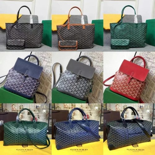 Goyard Saint Louis Tote Alpin Backpack and Boston Duffle Bag Collection Multicolor