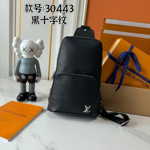 Louis Vuitton LV Avenue Sling Bag Leather Crossbody Bag Black