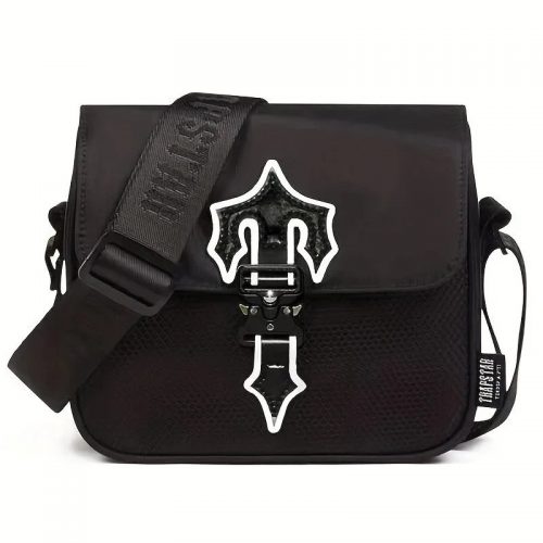 Trapstar Irongate Crossbody Bag Streetwear Shoulder Bag Black