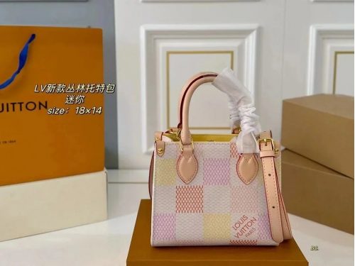 Louis Vuitton LV OnTheGo PM Pastel Canvas Tote Bag Multicolor