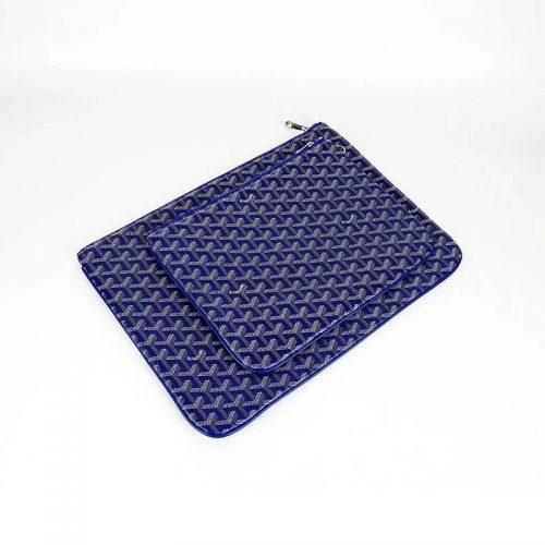 Goyard Sénat Classic Canvas Pouch Blue