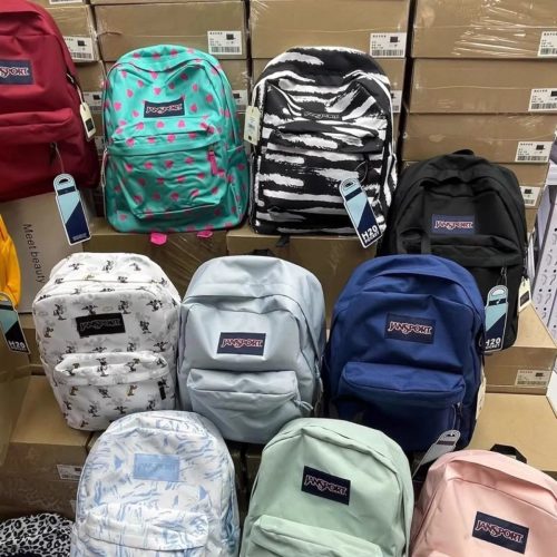 JanSport SuperBreak classic school Backpack Multicolor
