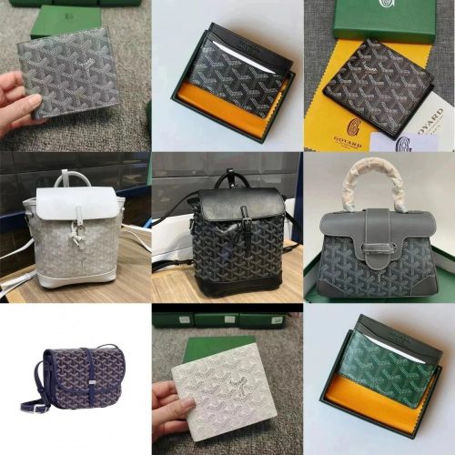Goyard Goyardine Canvas Collection Iconic Pattern Bags and Wallets Multicolor
