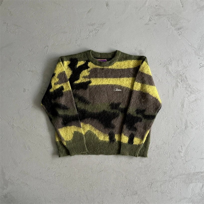 黄迷彩毛衣 黄迷彩毛衣
