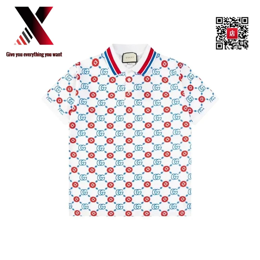 白底蓝红格纹002