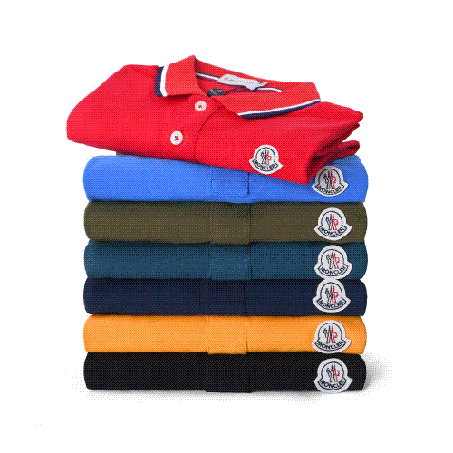 Moncler Classic Polo Shirt Cotton Casual T-Shirt Multicolor